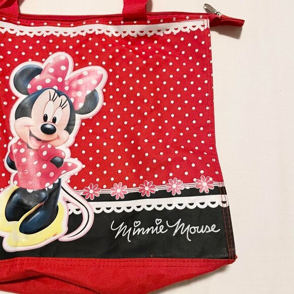 Disney Minnie Mouse Canvas Tote Bag 14.5 x 12 Inch Size - Picture 3 of 16